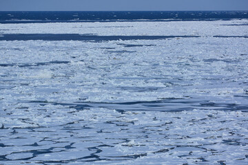 北海道　フレトイ展望台からの流氷
