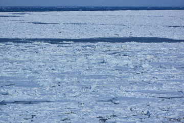 北海道　フレトイ展望台からの流氷

