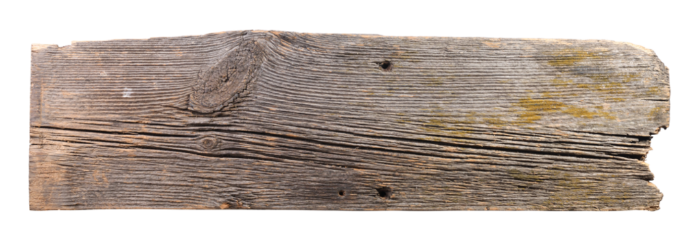 Old wooden sign board background. plank wood isolated for design art work or add text message. 