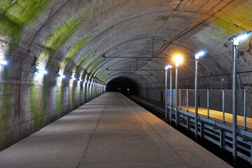 群馬県　土合駅と新清水トンネル
