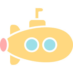 Colorful flat transportation icon set featuring various land, air, and sea vehicles such as cars, buses, trucks, bicycles, scooters, airplanes, rockets, ships, boats, submarines, trains, trams, camper