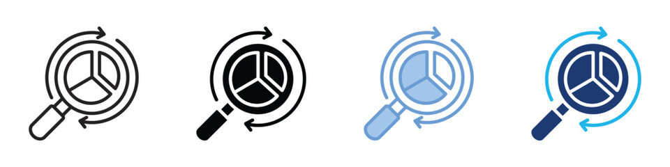 Exploratory icon set multiple style collection