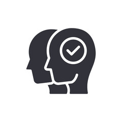 Thinking Solution Approved Mindset Business Symbol Icon