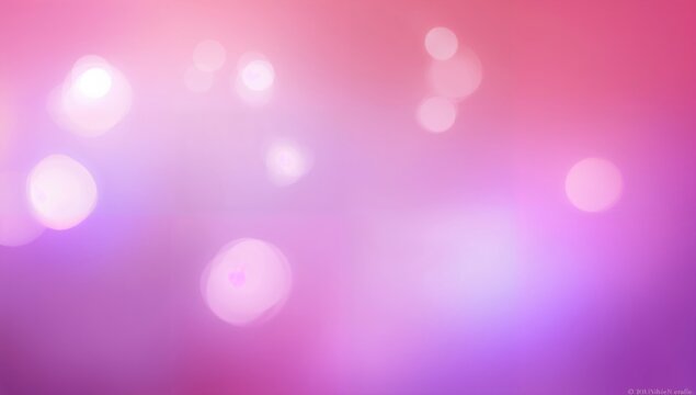 Gentle purple and blue bokeh glows radiate over a smooth red gradient with white empty space