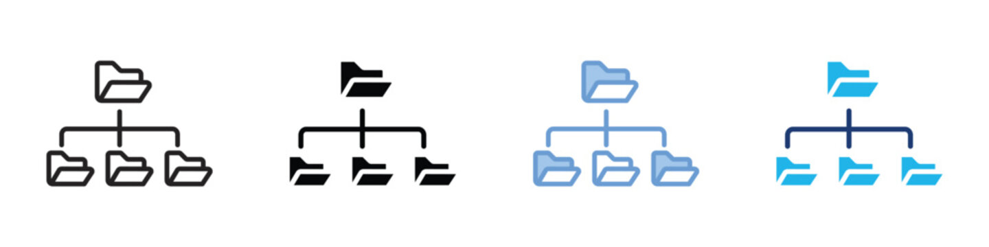 Structure icon set multiple style collection