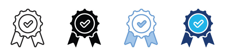 Award icon set multiple style collection