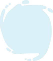 Rounded blob splash hand drawn