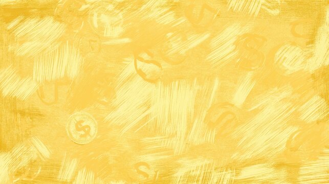 A smudged yellow crayon backdrop with doodled currency, blending innocence and playful wealth themes.