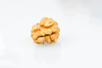 White background of the walnut