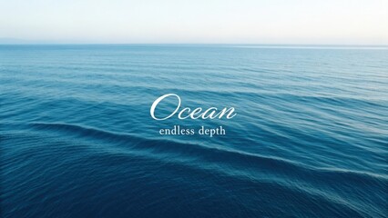 Ocean surface with blue waves under a clear sky