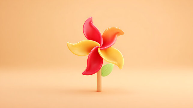 colorful pinwheel toy - Powered by Adobe