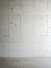 Fototapeta premium Modern Concrete Wall Texture: Minimalist Interior Design Background for Architecture, Construction, and Industrial Style Projects