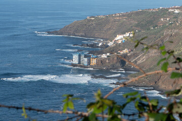 View of coastline and coastal towns from Mirador La Gara&ntilde;ona, Tenerife, Canary Islands