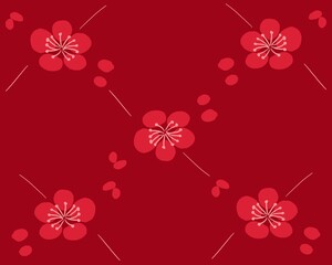 abstract floral background, plum bossom