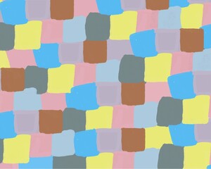 seamless pattern with colorful squares