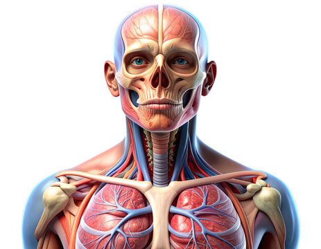 Highly Accurate Human Respiratory Tract Anatomy Chart, Transparent PNG