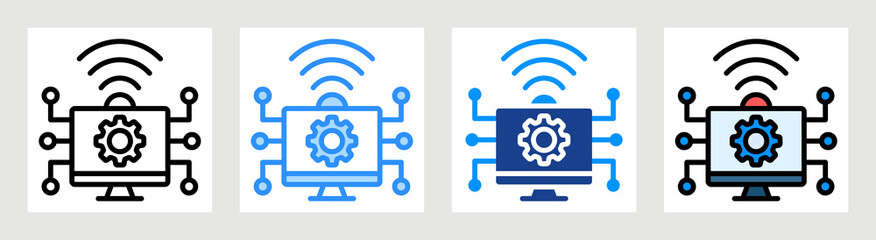 Smart System Icon Collection Set Multiple Style
