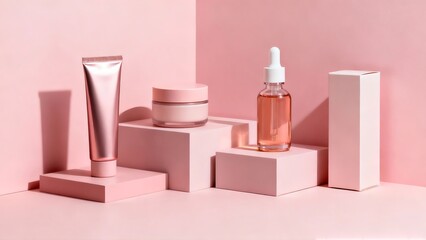 Modern Geometric Cosmetic Setup