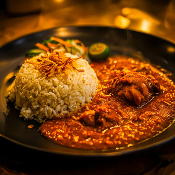 Nasi Dagang Rich Gulai Kelantan Style. 