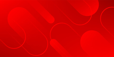 Abstract red diagonal geometric shape background with shiny lines. Modern rounded lines design elements. red background.