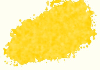 黄色いインクドロップ　フレーム素材
