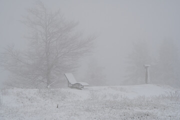 Landscape view at the german mountain called Kahlen Asten