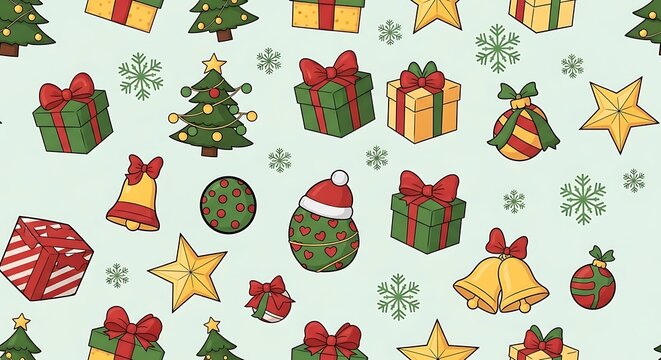 christmas seamless pattern - Powered by Adobe