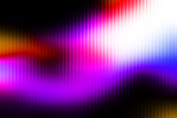 On a black background, a glossy gradation of purple, lavender, and white with subtle grain and soft illumination evokes elegance, fluidity, and a surreal atmosphere.
