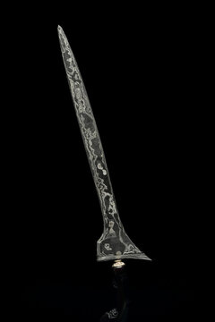 keris on a black background