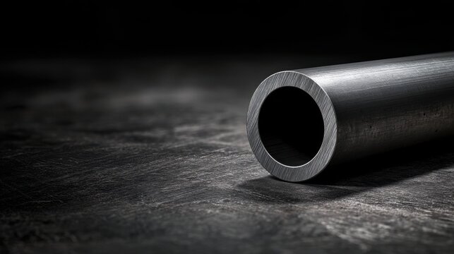 Eye-catching photo of generates an ad image showing an anodized metal product with a dark background.