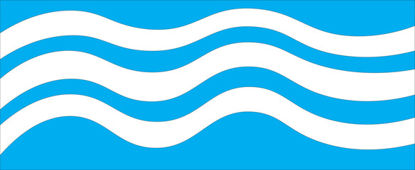 Abstract blue retro wavy background.