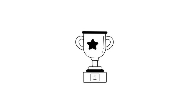 Take a look at this creative icon animation of sports trophy, easy to use animated vector