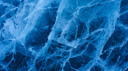 Glacier Ice Pattern in Blue Color 