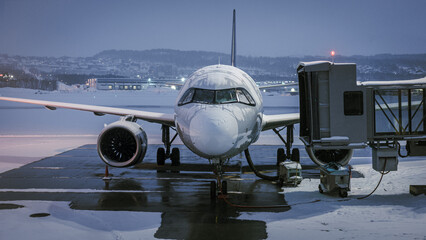 Airport in Winter Conditions 