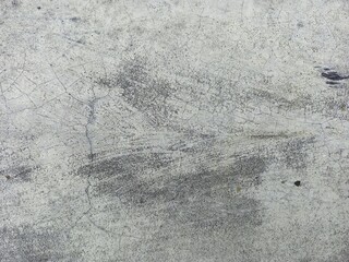 Distressed Gray Concrete Surface With Detailed Cracks Texture