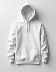 White hoodie mockup hoodie mockup fashion isolated design casual clothing template apparel