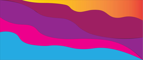 This is an abstract wavy curvy colorful background.