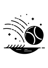 Fast Moving Bouncing Sports Ball Icon