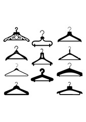 Collection of Different Clothing Hanger Silhouettes