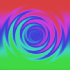 Abstract colorful background with swirling spirals, vibrant light, and circular patterns creating an artistic wave design