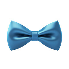 Blue Bow tie isolated on transparent background
