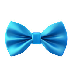 Blue Bow tie isolated on transparent background