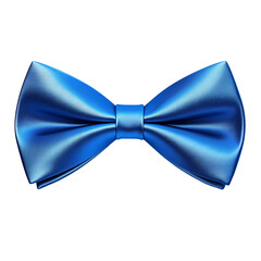 Blue Bow tie isolated on transparent background