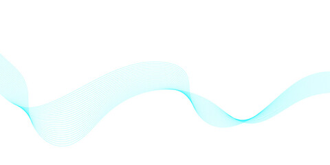 Blue wave lines on white background. Abstract blue wave lines pattern for banner, wallpaper background.	
