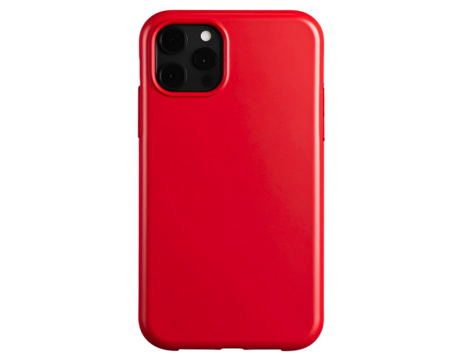 Red Smartphone Case Front View PNG