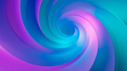 Colorful spiral abstract swirl vibrant wavy turquoise purple blue design artistic pattern digital art modern creative visual effects 3D graphic design