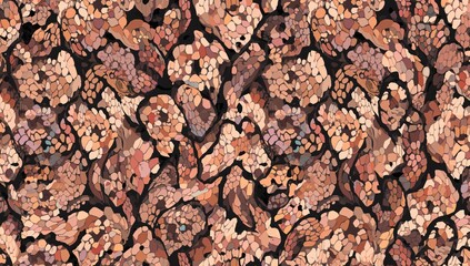 Seamless pattern featuring snake scale texture