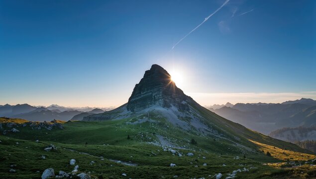Mount Slogen in the Sunnmore Alps, More og Romsdal region, Norway, notable for erosion risk