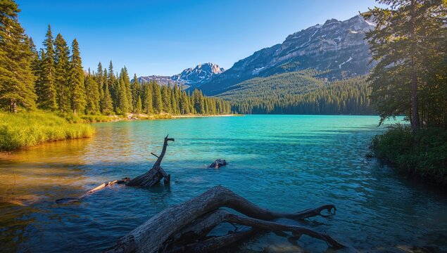 Kaindy Lake in summer, highlighting erosion risk