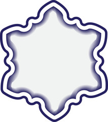 눈결정 다각 프레임 테두리